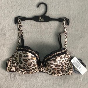 New Leopard Print Bra 34B Or 36D Piège Lingerie